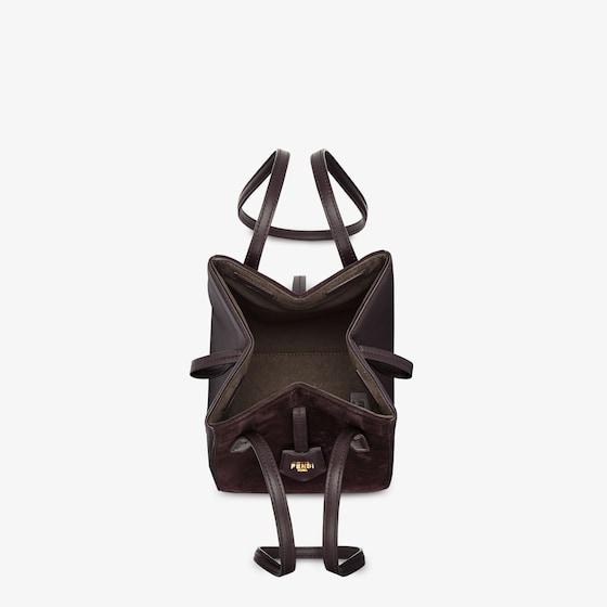 Fendi Origami Mini Transformable Suede and Leather Mini Bag - Image 4